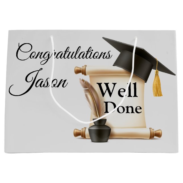 Person Grattis Bra Gjort Examen  (Framsidan)