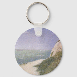 Person i Honfleur av Georges Seurat, Vintage Art Nyckelring