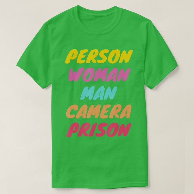 Person, kvinna, man, kamera, PRISON - 13 T Shirt (Design framsida)