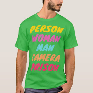 Person, kvinna, man, kamera, PRISON - 13 T Shirt