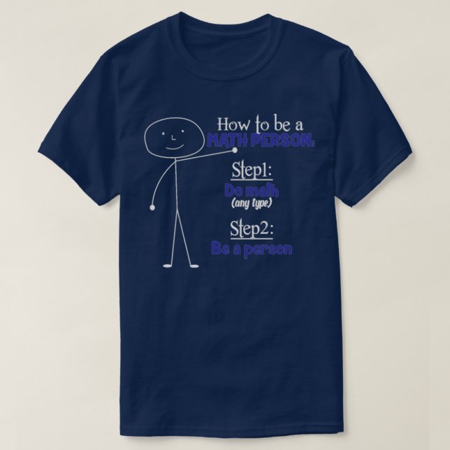 Person Mathematics Lacher Educator T Shirt (Design framsida)