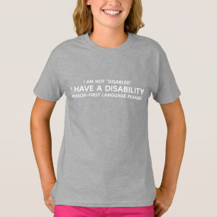 Person med funktionsnedsättning t shirt