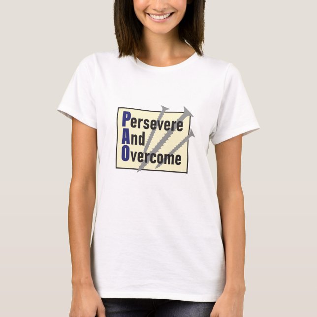Person- och Overcome PAO T Shirt (Framsida)