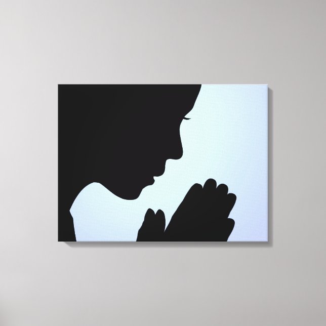Person Praying Canvastryck (Framsida)
