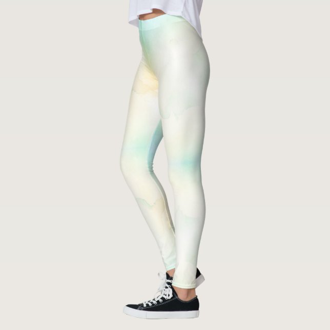 Person som bär leggings med en ljus gradient  (Vänster)