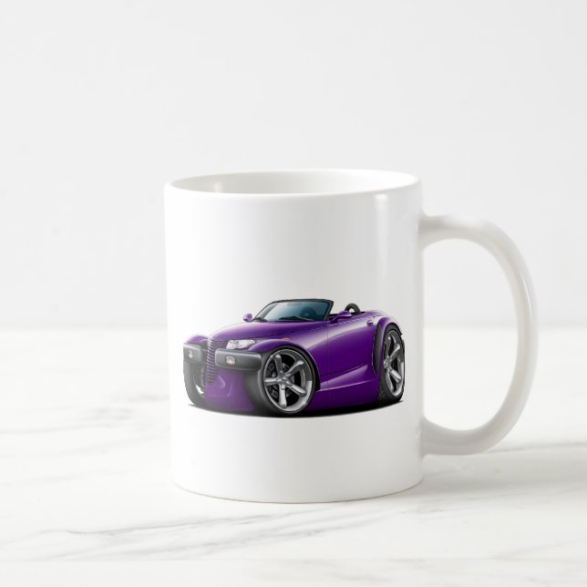 Person som stryker omkringlilabil kaffemugg (Höger)