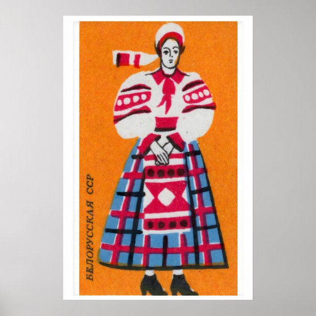 Person Sovjetunionen mitten av seklet tändsticksas Poster (Framsidan)