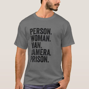 Person Woman Man Camera-fängelset T Shirt