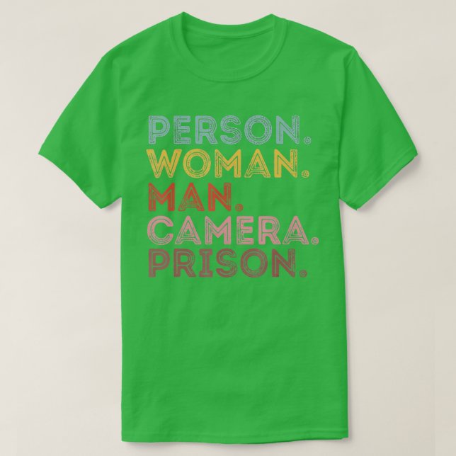 Person Woman Man Camera Prison  - 12  T Shirt (Design framsida)