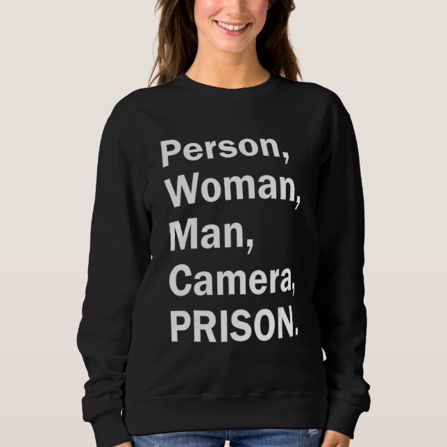 Person Woman Man Camera Prison 5 T Shirt (Framsida)