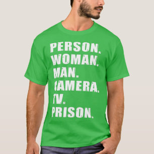 Person Woman Man Camera TV-fängelset - 2 T Shirt