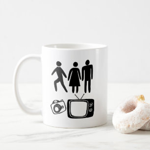 Person Woman Man Camera TV Kaffemugg