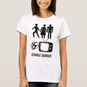 Person Woman Man Camera TV STABLE GENIUS T Shirt
