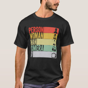 Person Woman Man Camera TV T Shirt