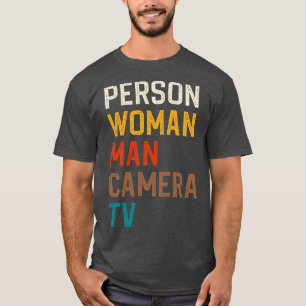 Person Woman Man Camera TV T Shirt