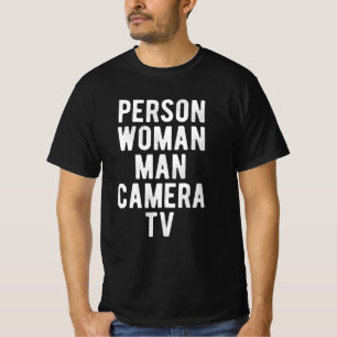 Person Woman Man Camera TV T Shirt