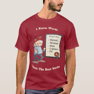 Person Woman Man Camera TV-Tecknad Diploma T Shirt