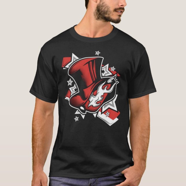 Persona 5 Royal The Phantom Thieves Logo Active  T Shirt (Framsida)
