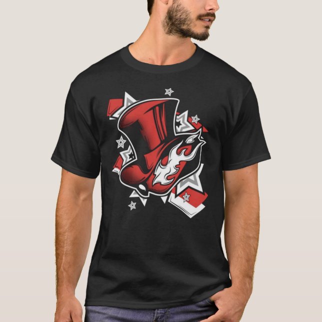 Persona 5 Royal The Phantom Thieves Logo Active T- T Shirt (Framsida)