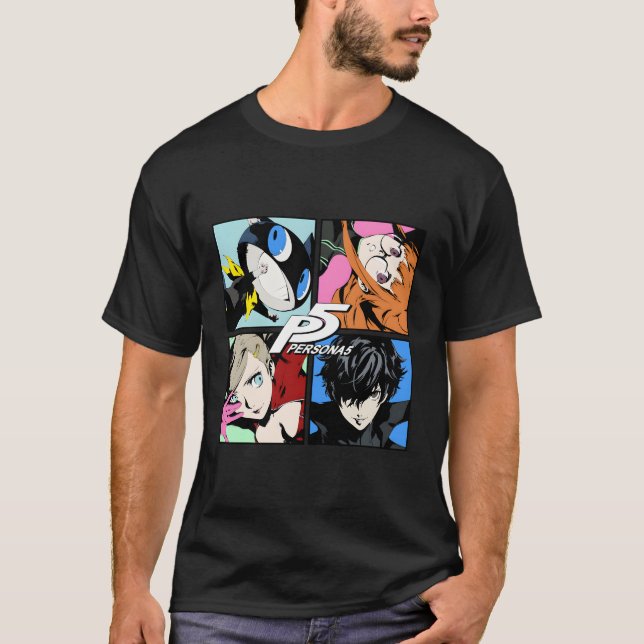 Persona 5-teckentabell t shirt (Framsida)