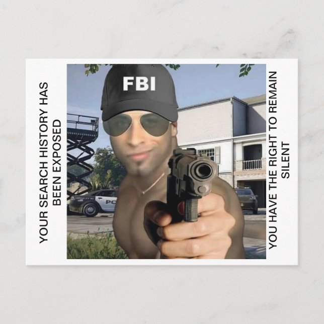 Persona 5 telefonkort (FBI EDITION) Helg Vykort (Framsida)