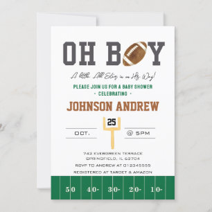 Personal American Baby Shower Inbjudningar