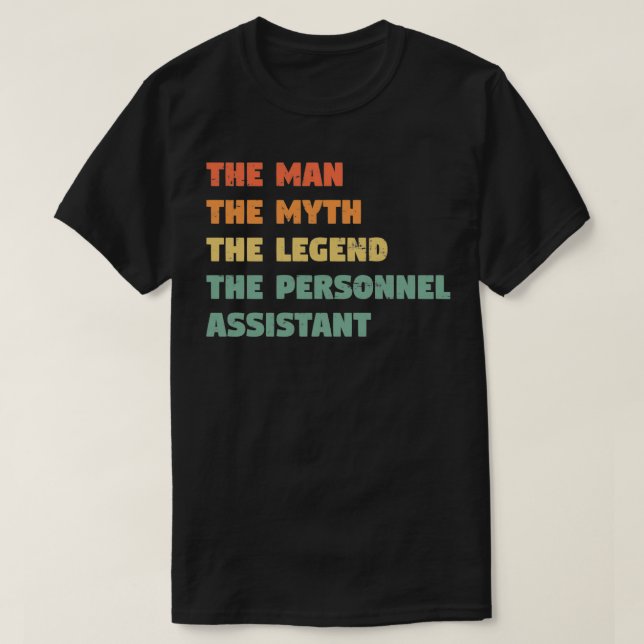 Personal Assistant Funny Gift för honom Personal A T Shirt (Design framsida)