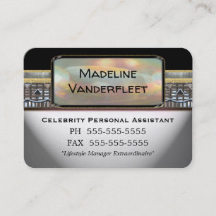 Personal Assistant Professionell Round Kant Coola Visitkort