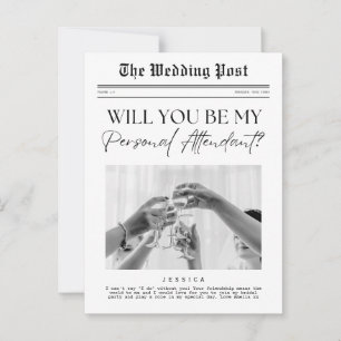 Personal Attendant frieri, Anpassningsbar Newspape Vykort