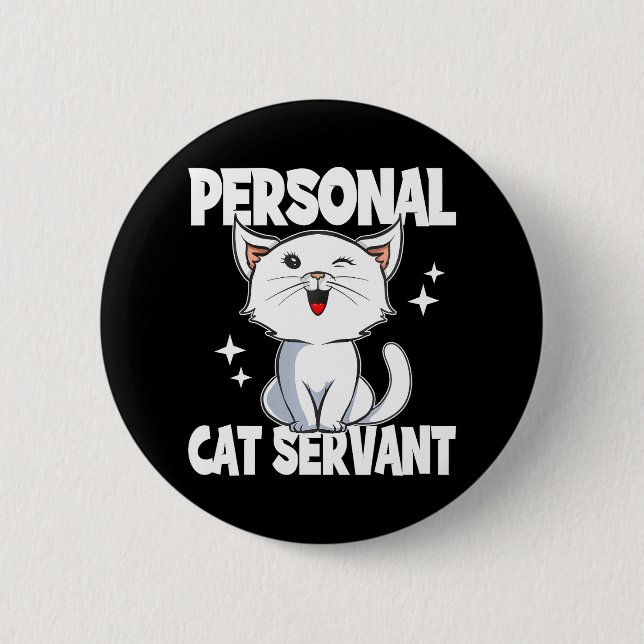 Personal Cat Service Cat Lover Knapp (Framsida)