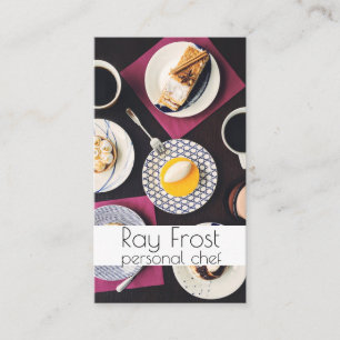 Personal Chef, Catering, Food Affärskort Visitkort