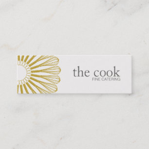 Personal Chef Logotyp Catering Whisk Cater Mini Visitkort