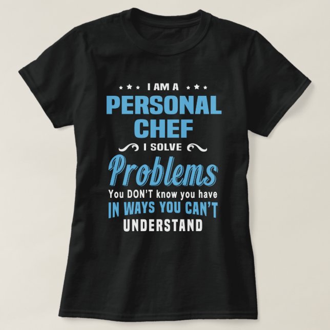 Personal Chef T Shirt (Design framsida)