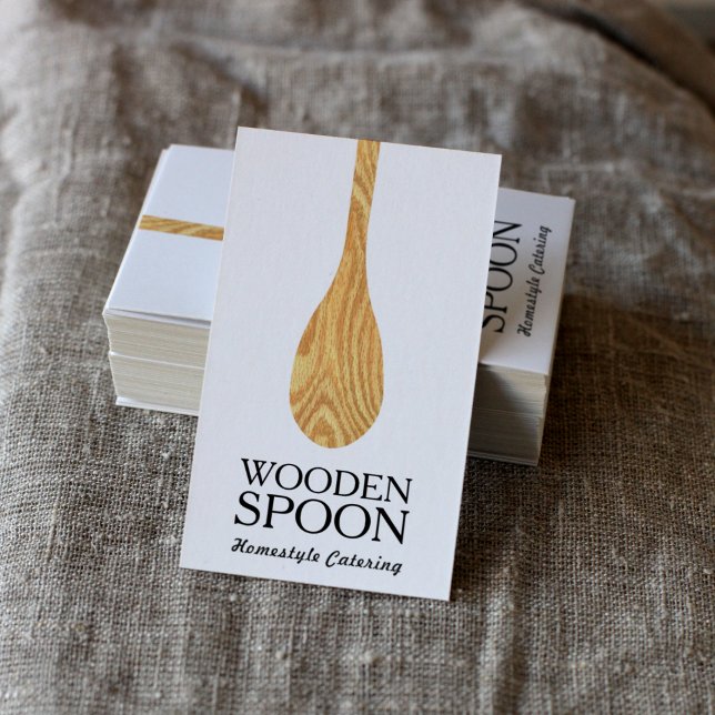 Personal Chef Wooden Spoon Homestyle Catering Visitkort (Skapare uppladdad)