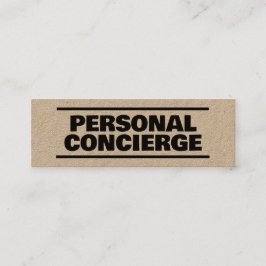 Personal Concierge Kraft Mini Visitkort