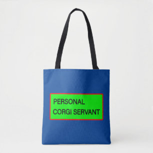 Personal Corgi Servant Tote Tygkasse