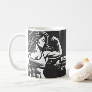 Personal Fitness Trainer Bodybuilding Gym Dumbbell Kaffemugg