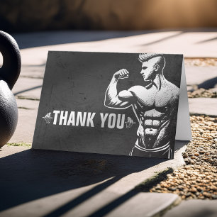 Personal Fitness Trainer Gym Instruktör Tack Kort