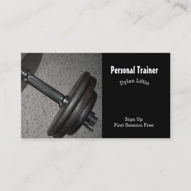 Personal Fitness Trainer Visitkort (Framsida)