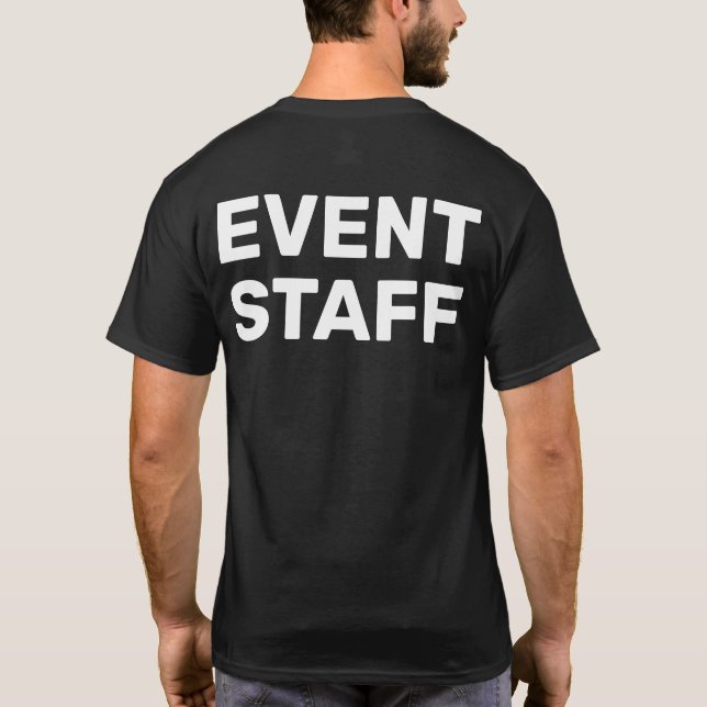 Personal för evenemang Bakre tryck Evenemangsperso T Shirt (Baksida)