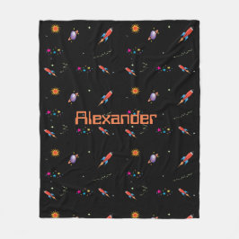 Personal för Space Rocket Boys Fleecefilt