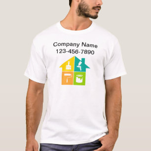 Personal för tvåsidig husmålare t shirt