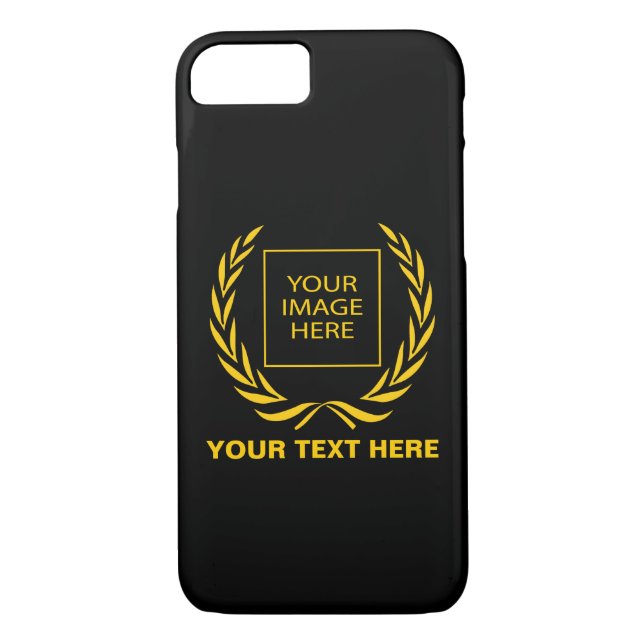 Personal Golden Laurel Wandeans Case-Mate iPhone Skal (Baksida)