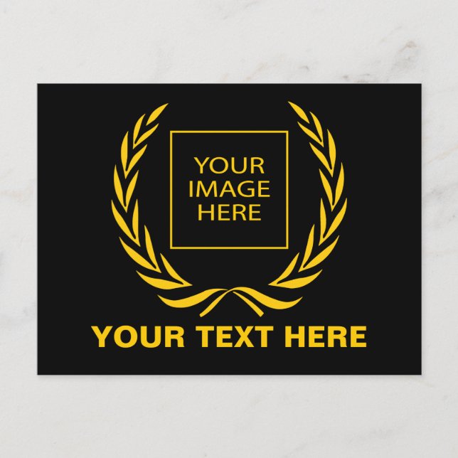 Personal Golden Laurel Wandeans Vykort (Framsida)