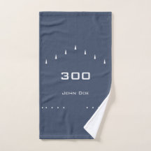 Personal High Game Bowling Ball Towel | Blå flotta