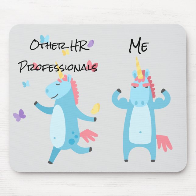 Personal HR Unicorn Funny Gift Musmatta (Framsidan)