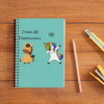 Personal HR Unicorn Horse Funny Anteckningsbok<br><div class="desc">Den här designen har skapats genom digital grafik. Det kan vara personlig i området att tillhandahålla eller anpassa genom att klicka för att anpassa ytterligare alternativ och ändra namn, initialer eller ord. Du kan också ändra texten färg och stil eller ta bort texten för en bilddesign. Kontakta mig på colorflowcreations@gmail.com...</div>