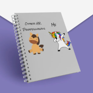 Personal HR Unicorn Horse Funny Anteckningsbok