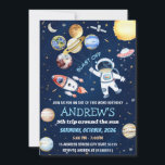 Personal Kids Rymden Astronaut Birthday Inbjudningar<br><div class="desc">Ta din lilla astronaut på ett galaktiskt äventyr med vår **Personal Kids Rymden Astronaut Birthday Bjud**! Den här inbjudan är en perfekt för ett rymdtemat firande. Helt anpassade med din händelseinformation anger den tonen för en födelsedagsfest utanför världen som dina gäster kommer att göra i kärlek. Få redot att explodera...</div>