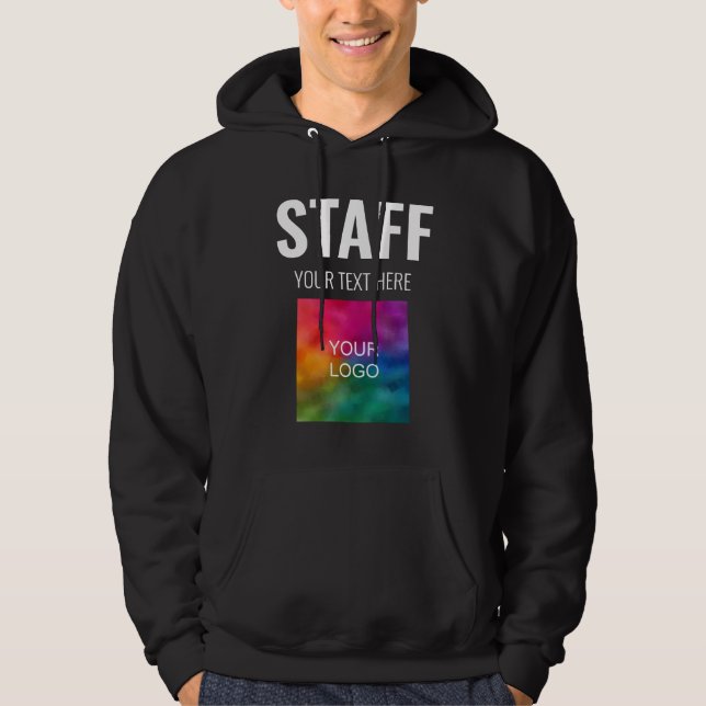 Personal, medlem av personalstyrkan Lägg till Logo Hoodie (Framsida)